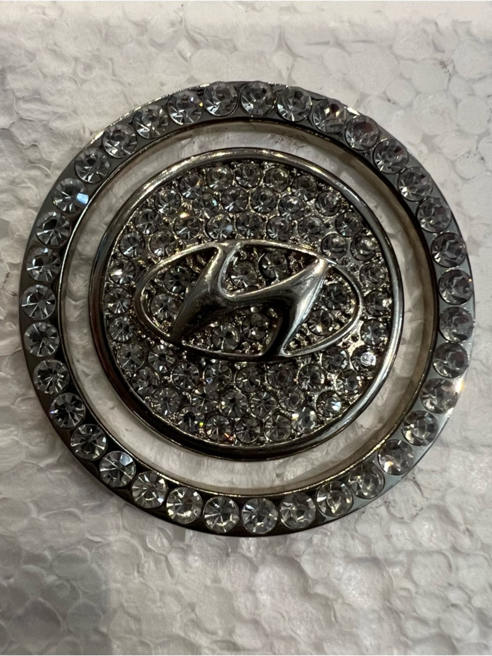 HYUNDAI Bling Chrome Car Auto Start Stop Push Button Engine Ignition Ring Cover